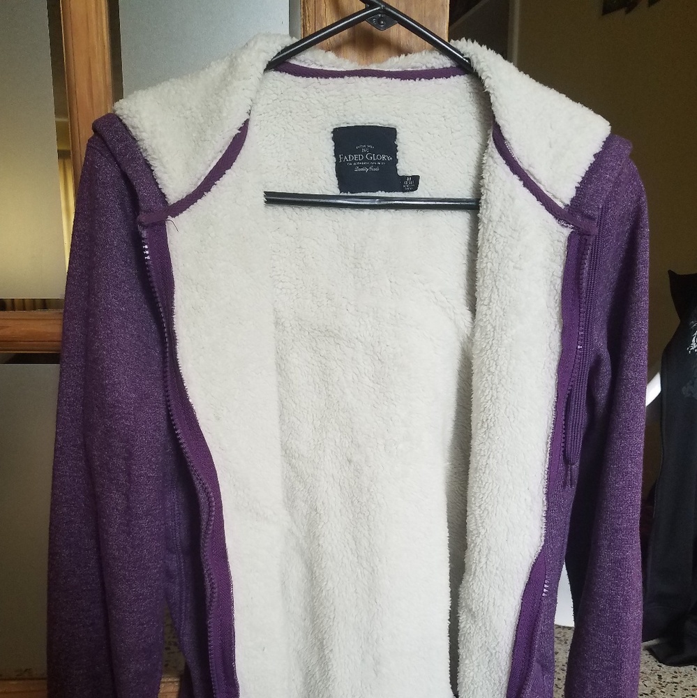 Purple/Off-White Jacket FADED GLORY